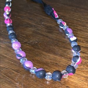 Fabric Beaded Necklace
